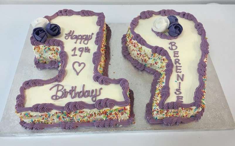 number cake in- 14/24 in size