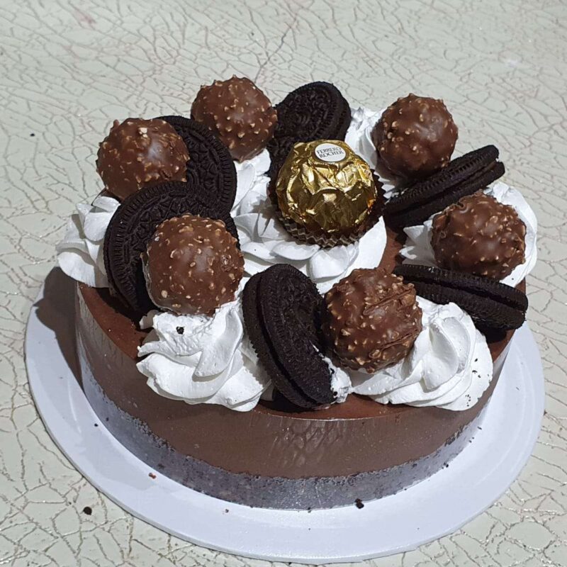 Chocolate cheese cake with Ferraro