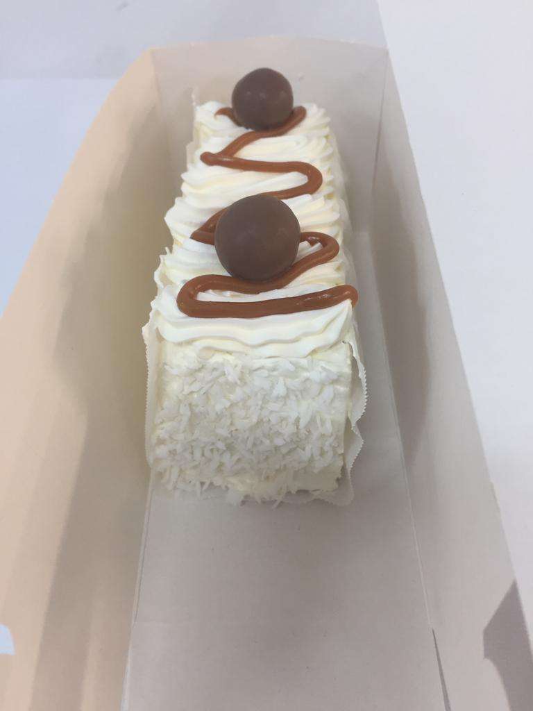 coconut caramel vanilla slices