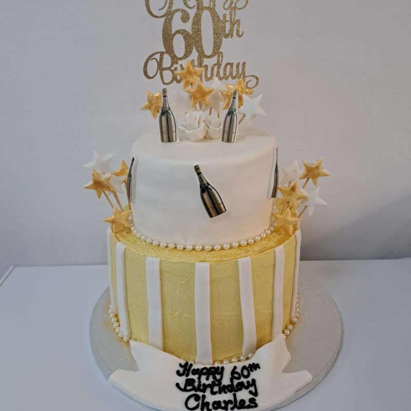 60th Gold cake
