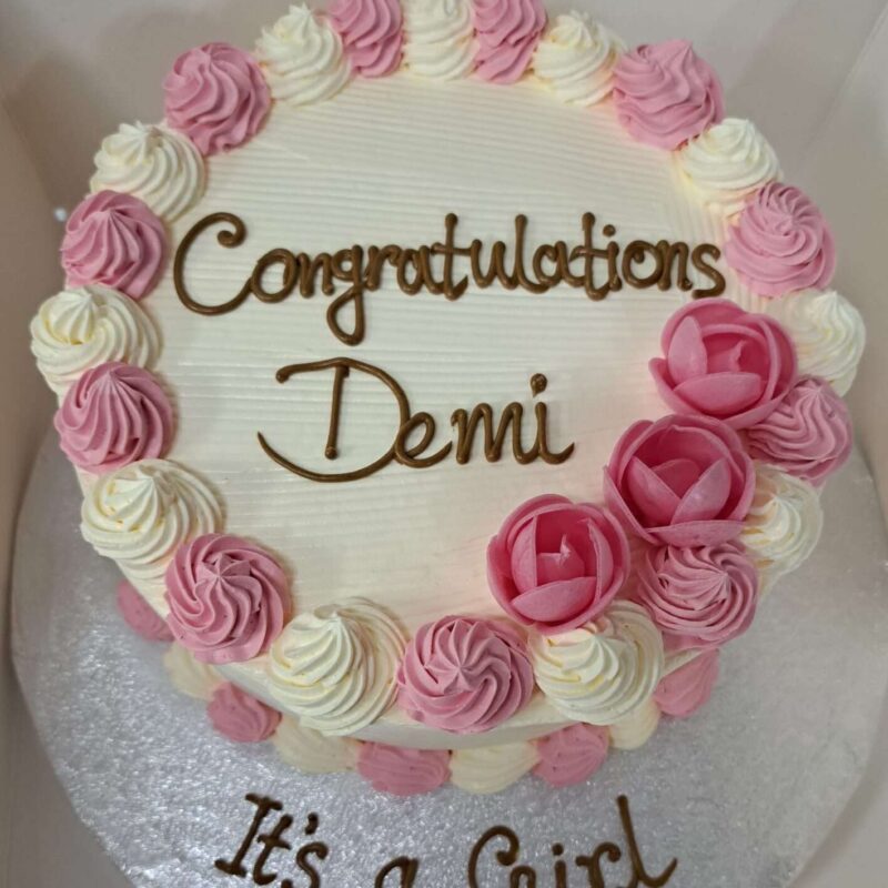 Pink white cake