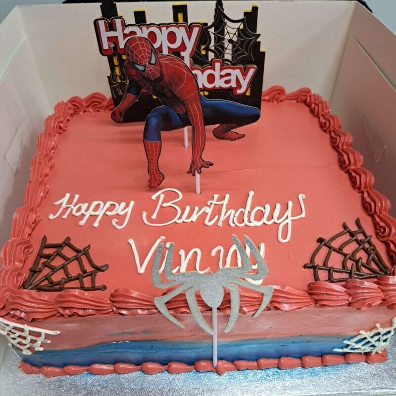 Spider man cake