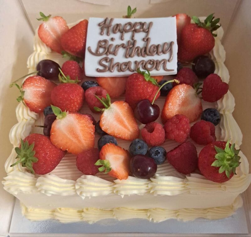 Whole fruit on the top