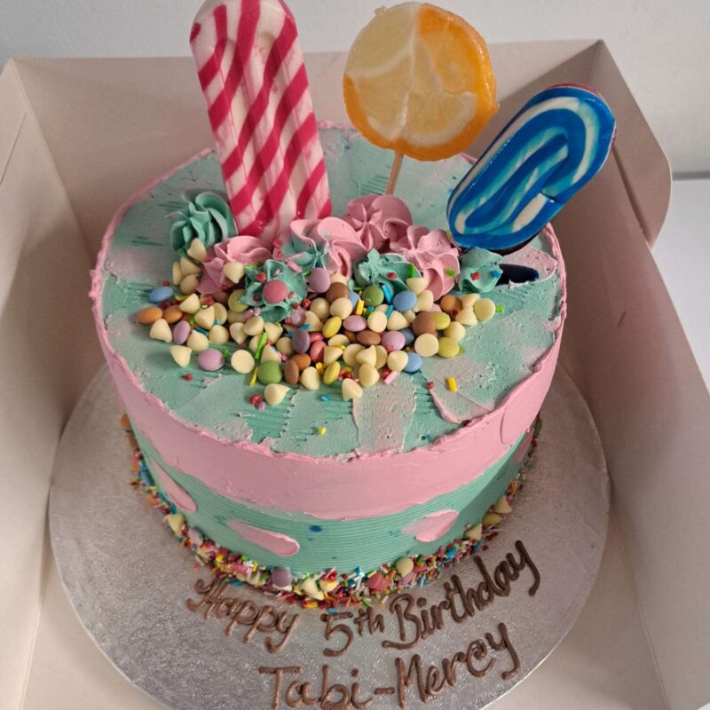 Sugar candy cake-vanilla -8"
