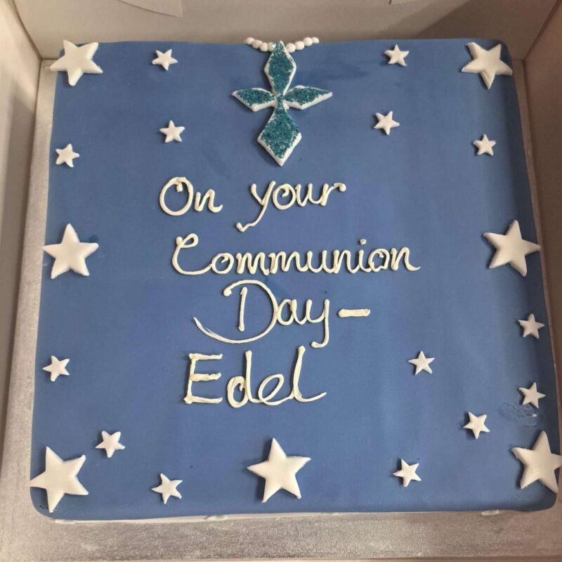 Holly communion cake-10"-vanilla