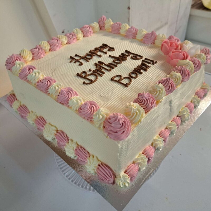 SQ8-Pink and White Cake