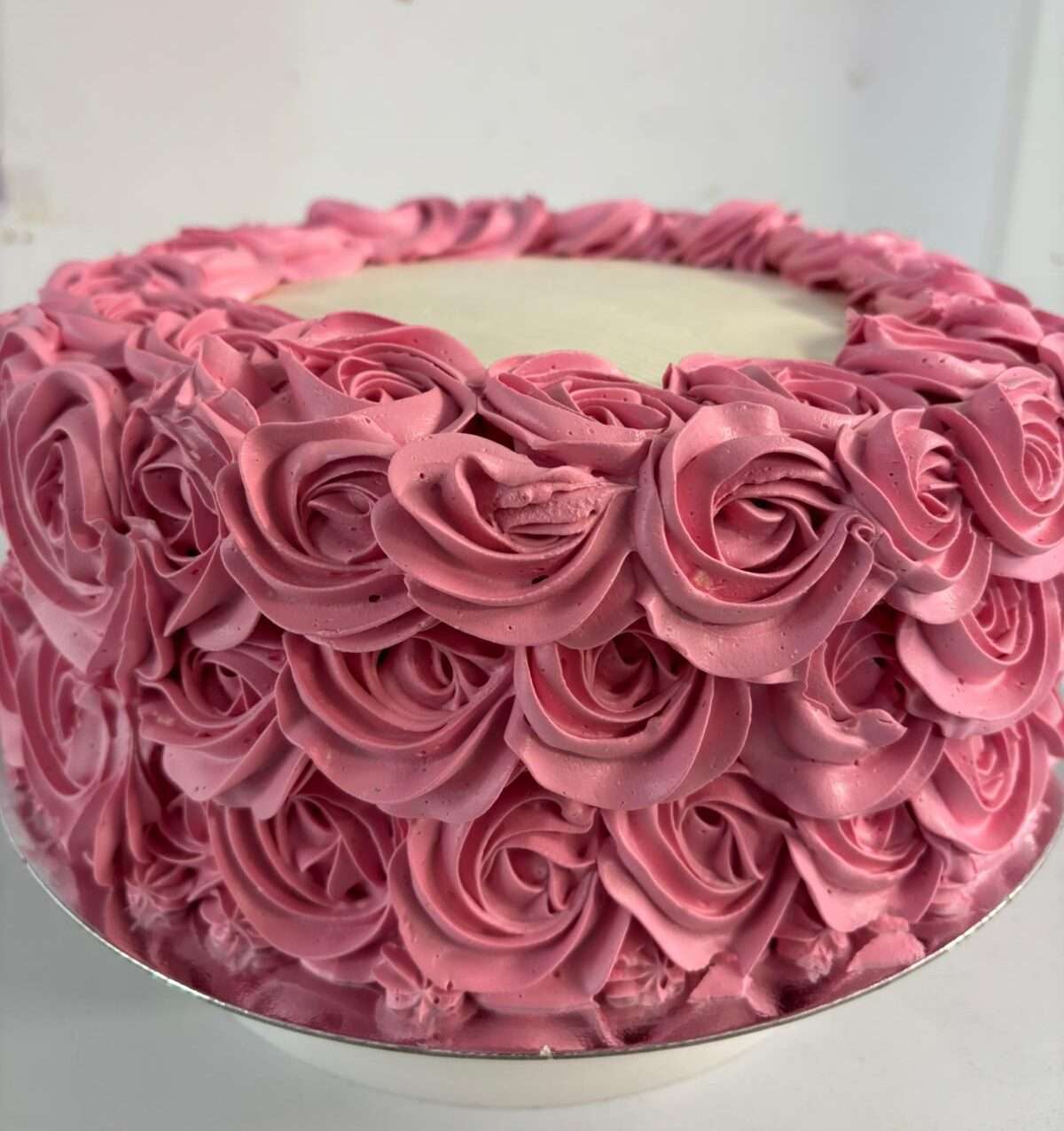 Pink Rose Bunch Cak-1