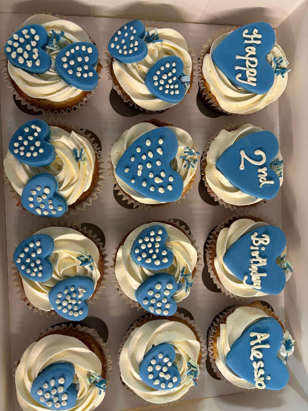 Blue Theme Cupcakes - Image 2