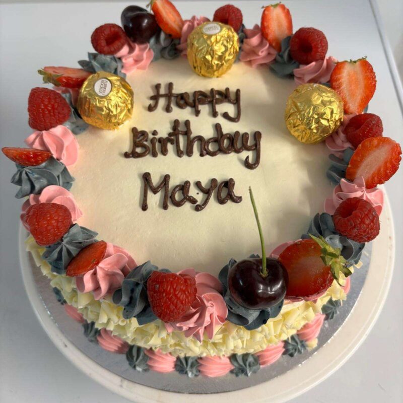 Girl Special Pink & Silver Cake