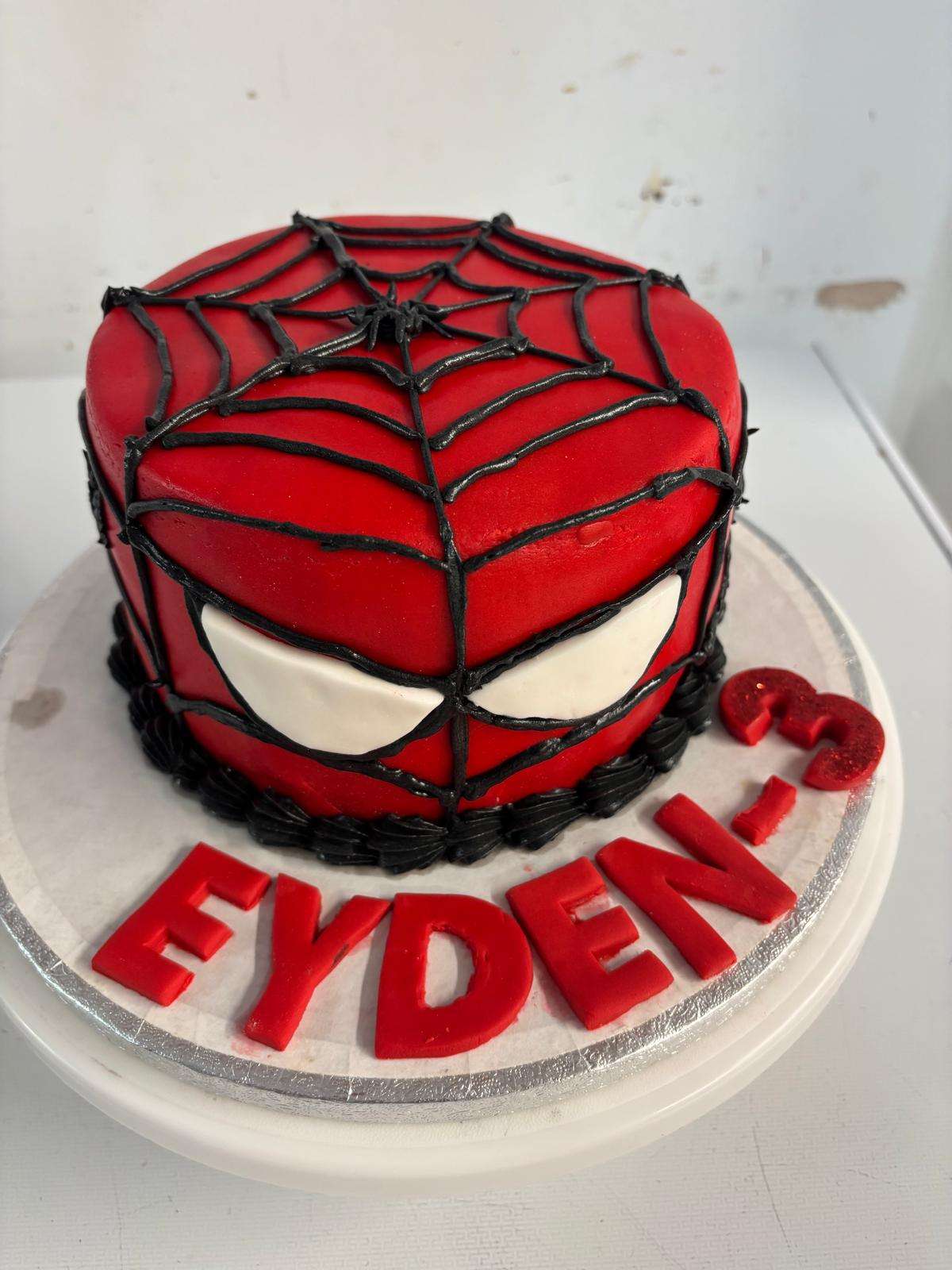 Spiderman Figure cake with fondant
