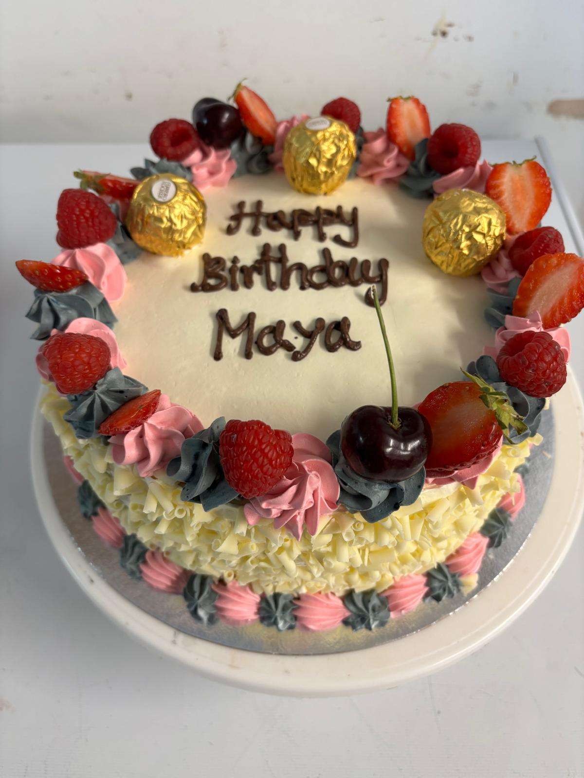 Girl Special Pink & Silver Cake - Image 2