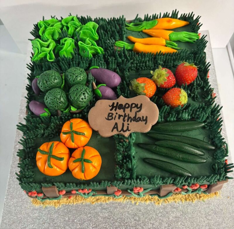 Garden Theme Cake