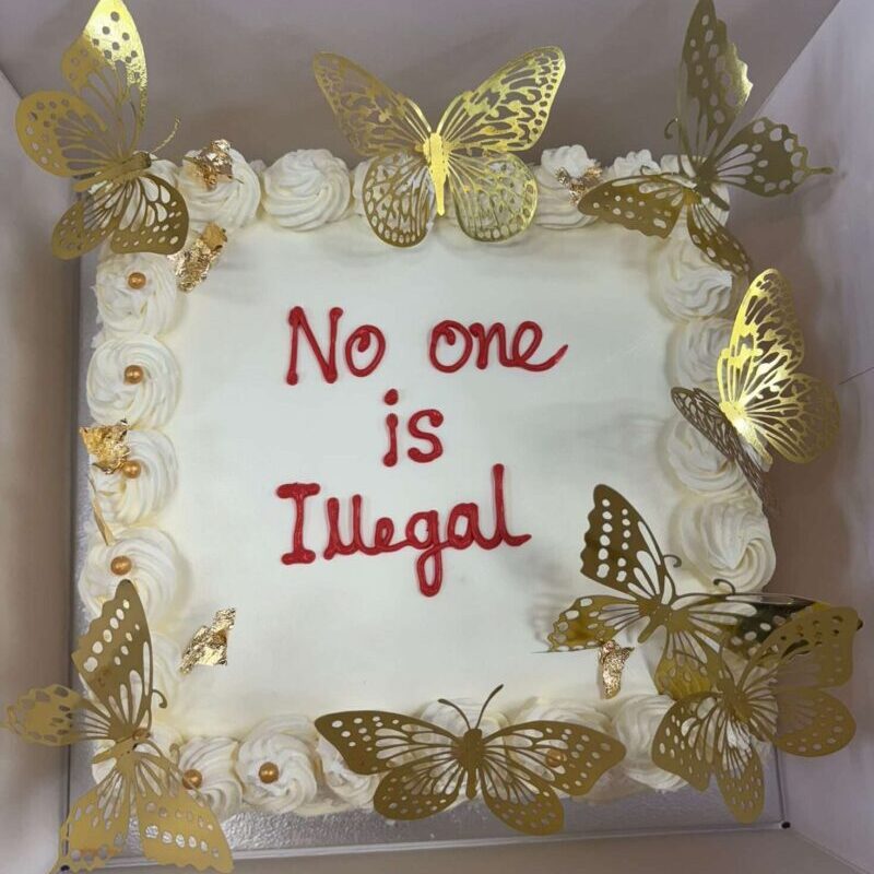 Golden Butterfly cake