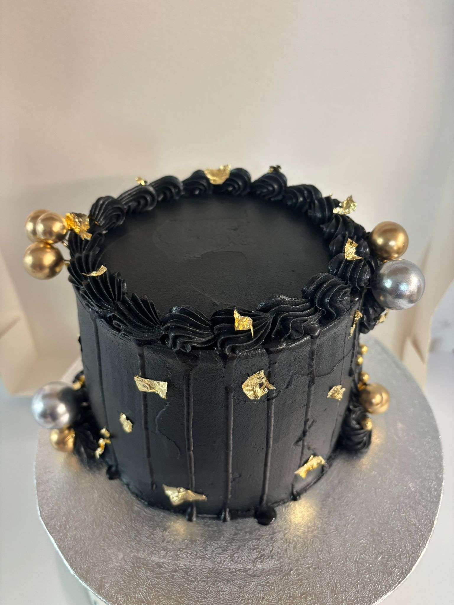 Black Cake with Gold Theme 0-Amplify your Happiness - Image 2