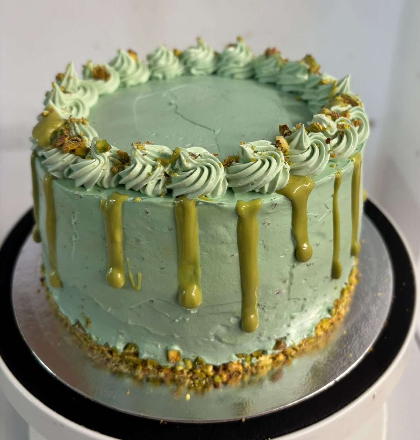 Pistachio Drip Cake