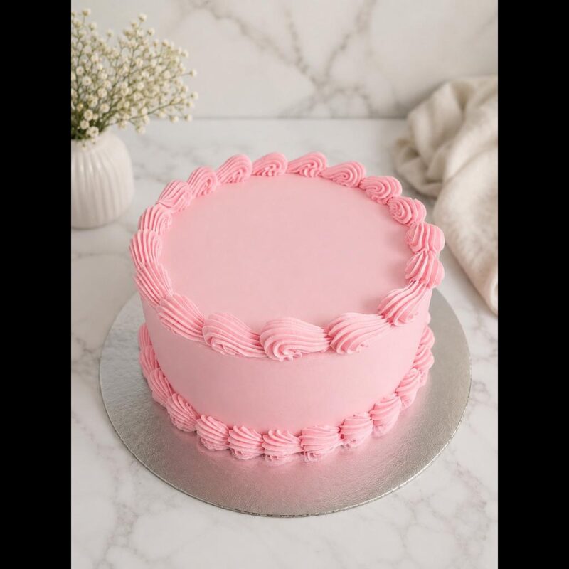 Signature Pink cake with shell