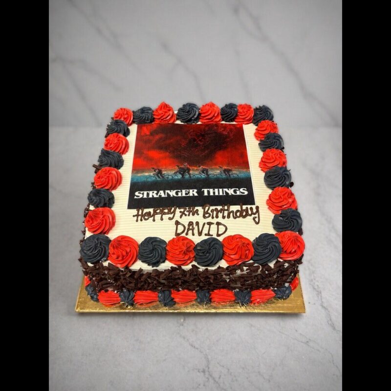 Stranger Things Photo theme cake